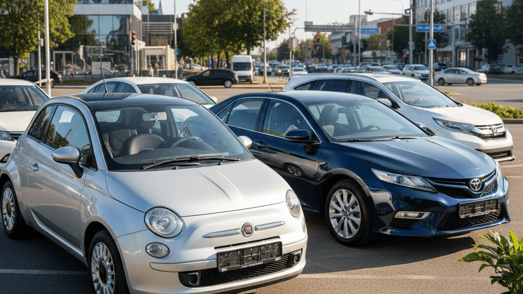 Imagen que muestra los mejores coches de segunda mano calidad precio, con varios modelos urbanos, compactos y SUV seminuevos listos para comparar en 2026