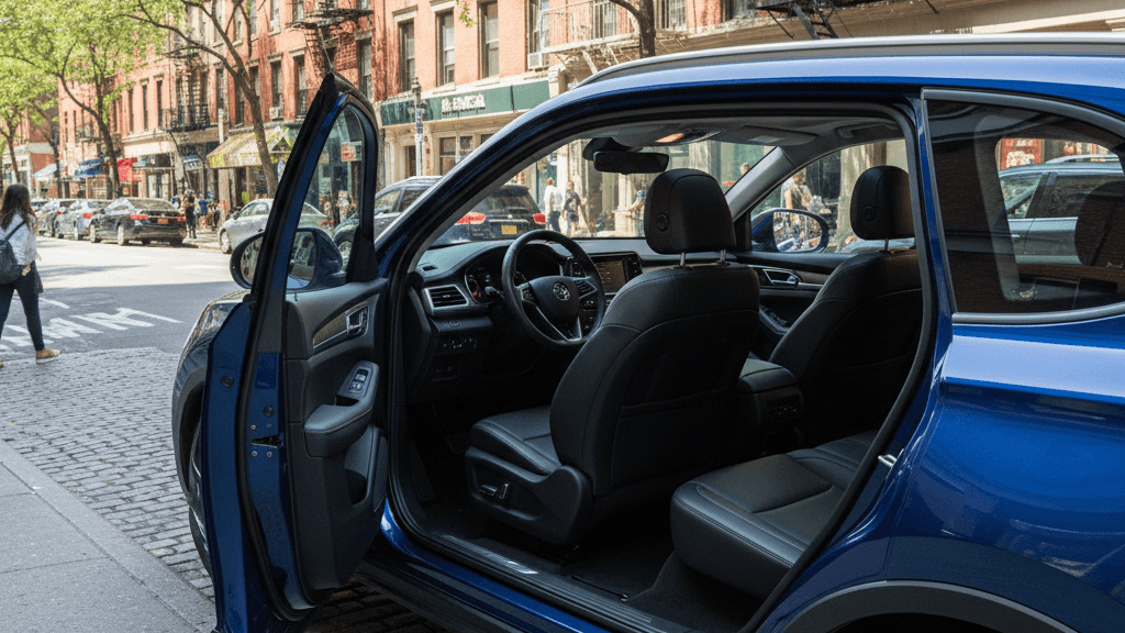 Imagen que muestra los mejores SUV de segunda mano calidad precio, con un vehículo familiar en un entorno urbano que destaca su espacio, comodidad y relación calidad‑precio