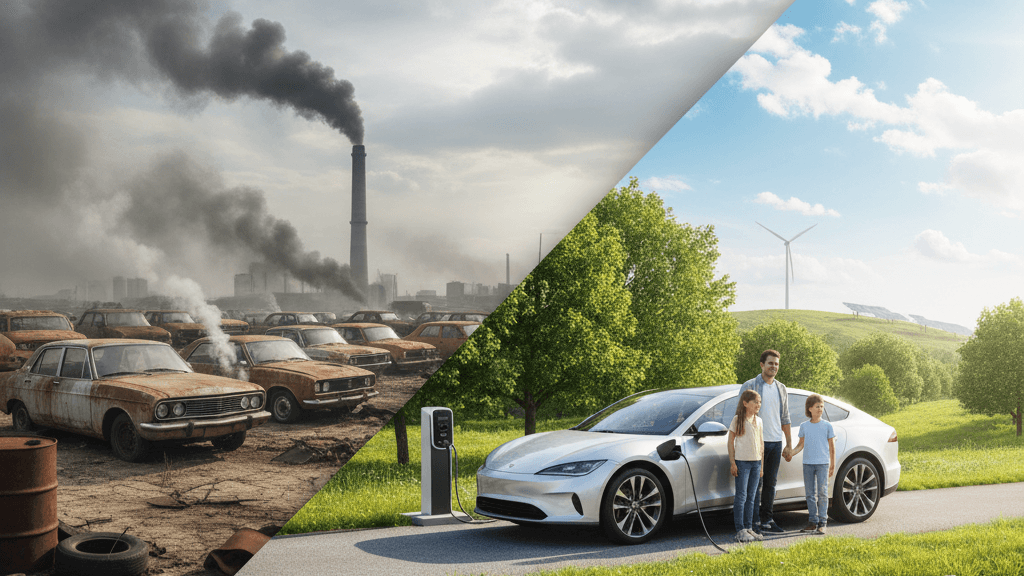 Reducción de huella de carbono al elegir un coche seminuevo eficiente